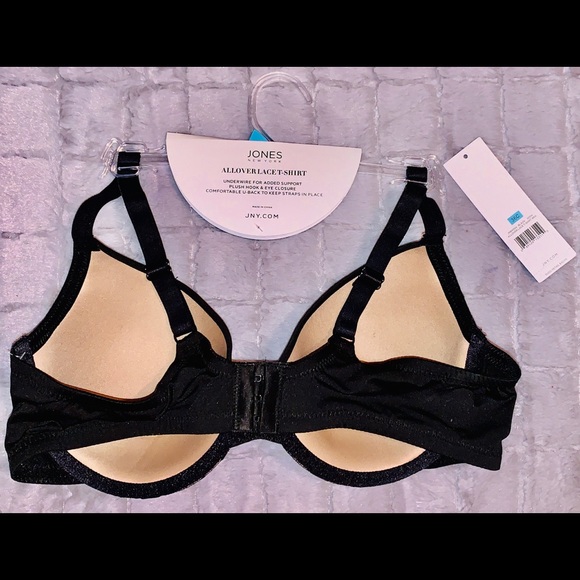 NWT Ladies size 36C, Jones New York Black lace Bra - Picture 9 of 13